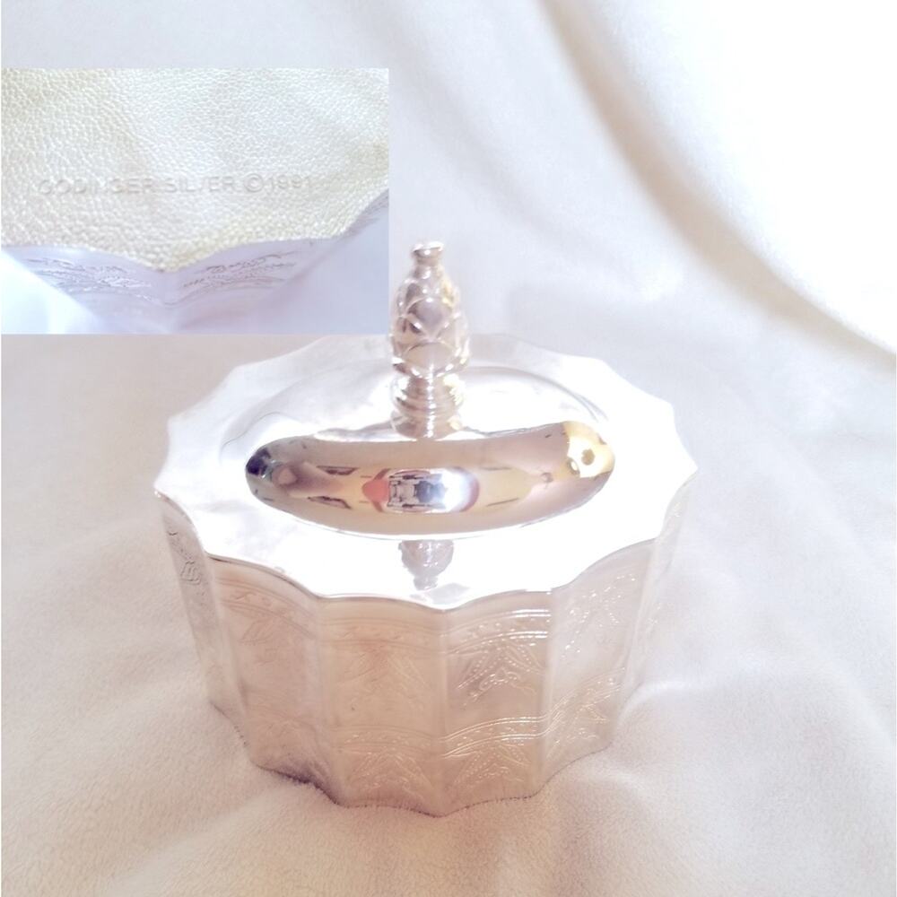 Vintage Godinger Silver-P Museum Re-creation Jewelry Box, Trinket Box, Victorian - Picture 3 of 8